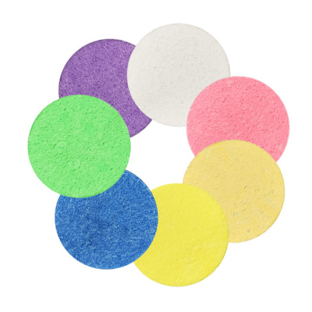 Foreign trade cross-border hot compressed wood pulp cotton face wash cellulose face sponge facial cleansing puff makeup remover puff