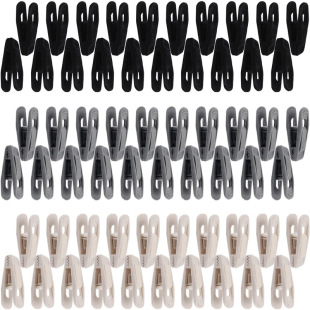Cross-Border non-slip flocking clothes rack clip seamless plastic clip multi-functional windproof fixed drying clothes clip trouser clip