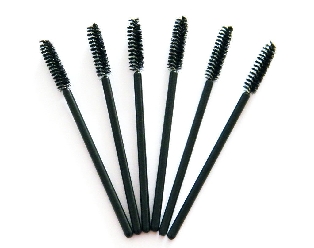 Disposable Eyelash Brush Black Rod Spiral Eyelash Brush Eyebrow Brush Eyelash Repair Tool