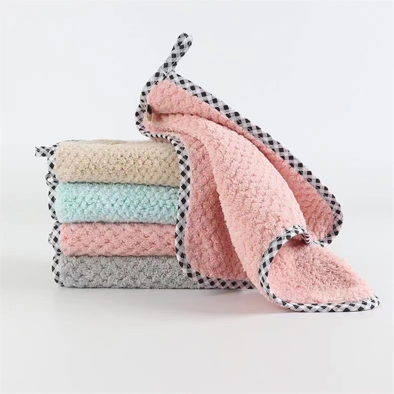 Oil-free dishwashing cloth kitchen dishwashing cloth absorbent lint-free dishwashing towel cleaning cloth scouring cloth scouring cloth hand towel