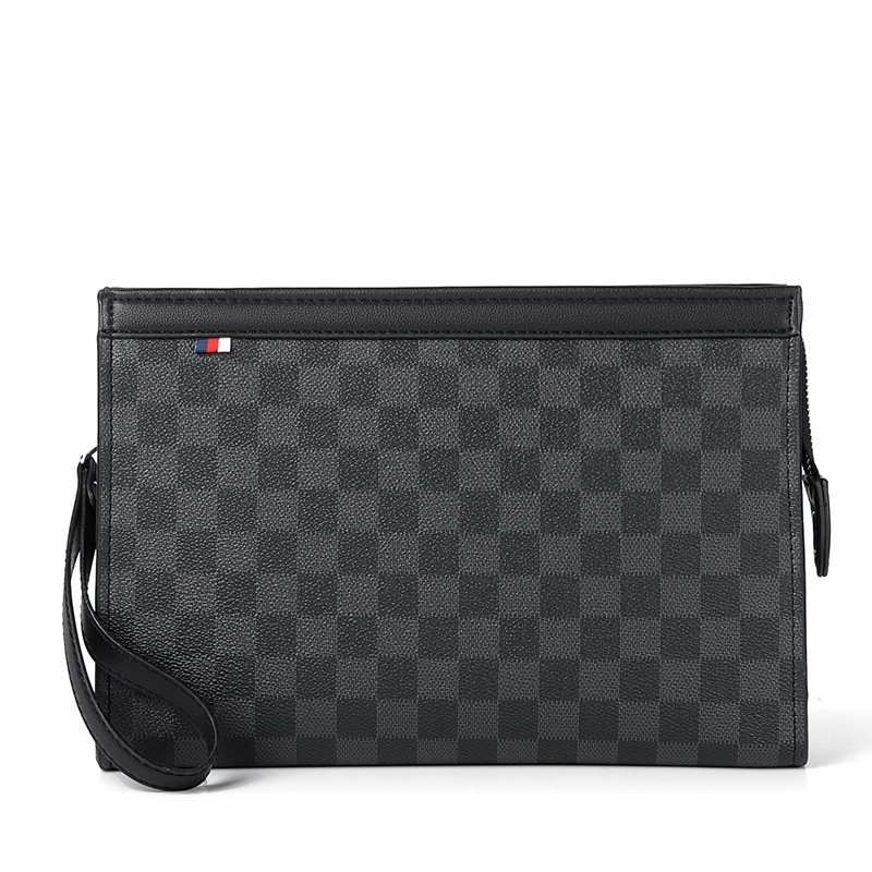 ChuongKaiye New Clutch Bag Men's Business Fashion Genuine Leather Clutch Bag Casual Handbag Light Luxury Trendy Clamp Bag