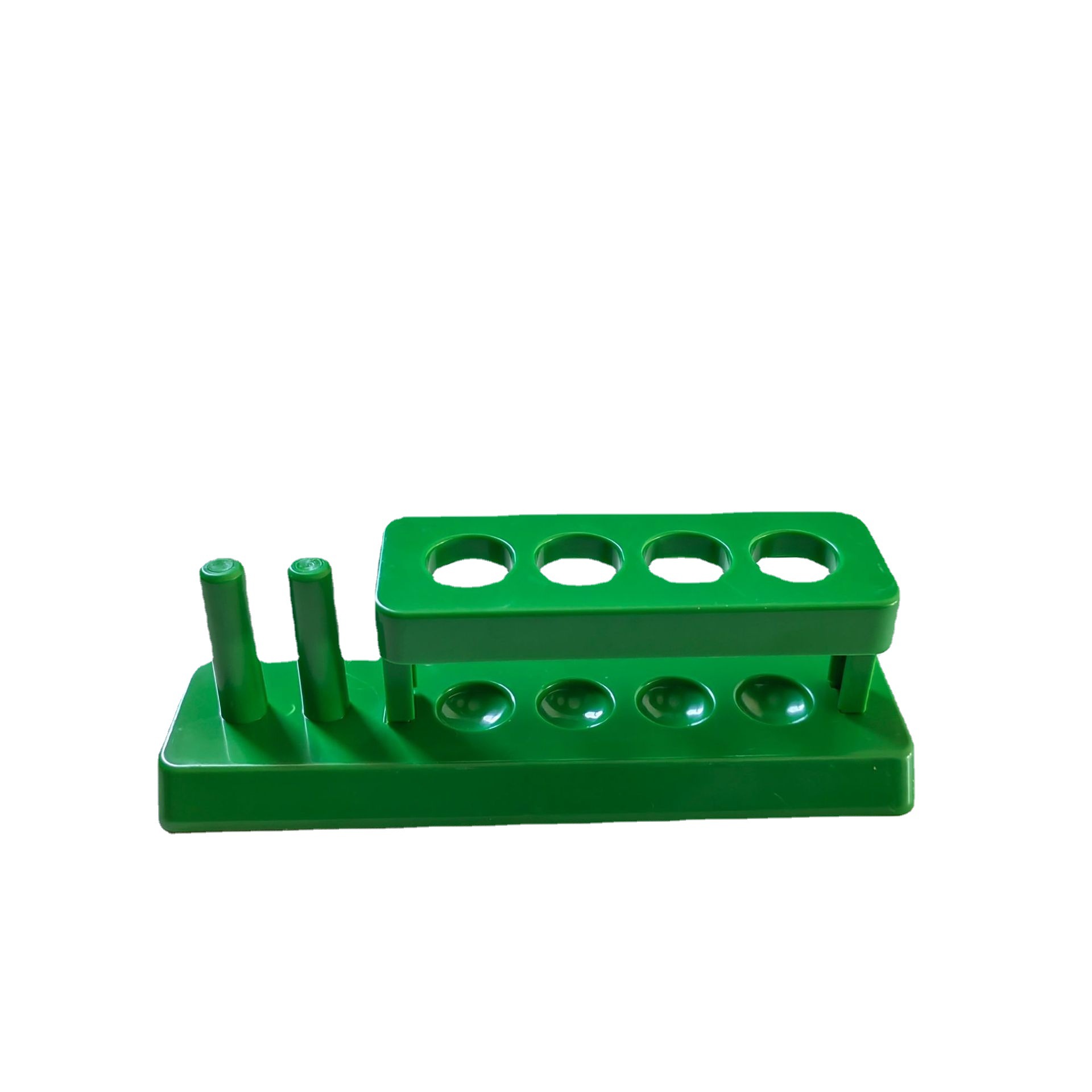 Dual-purpose test tube rack with column chemical experiment science education equipment removable plastic four-color random wholesale