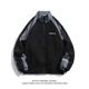 Japanese retro contrast color stitching stand collar jacket men's spring and autumn fashion brand loose college style couple casual jacket