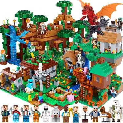 Explosions Compatible with Lego Blocks My World Organs Cave Village Boys Assembled Educational Children's Toy Gift