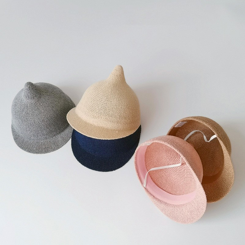 Cappello per bambini One Pan, stile coreano, traspirante, con ciuccio, parasole, protezione solare, cappello fresco per bambini_voghion.com