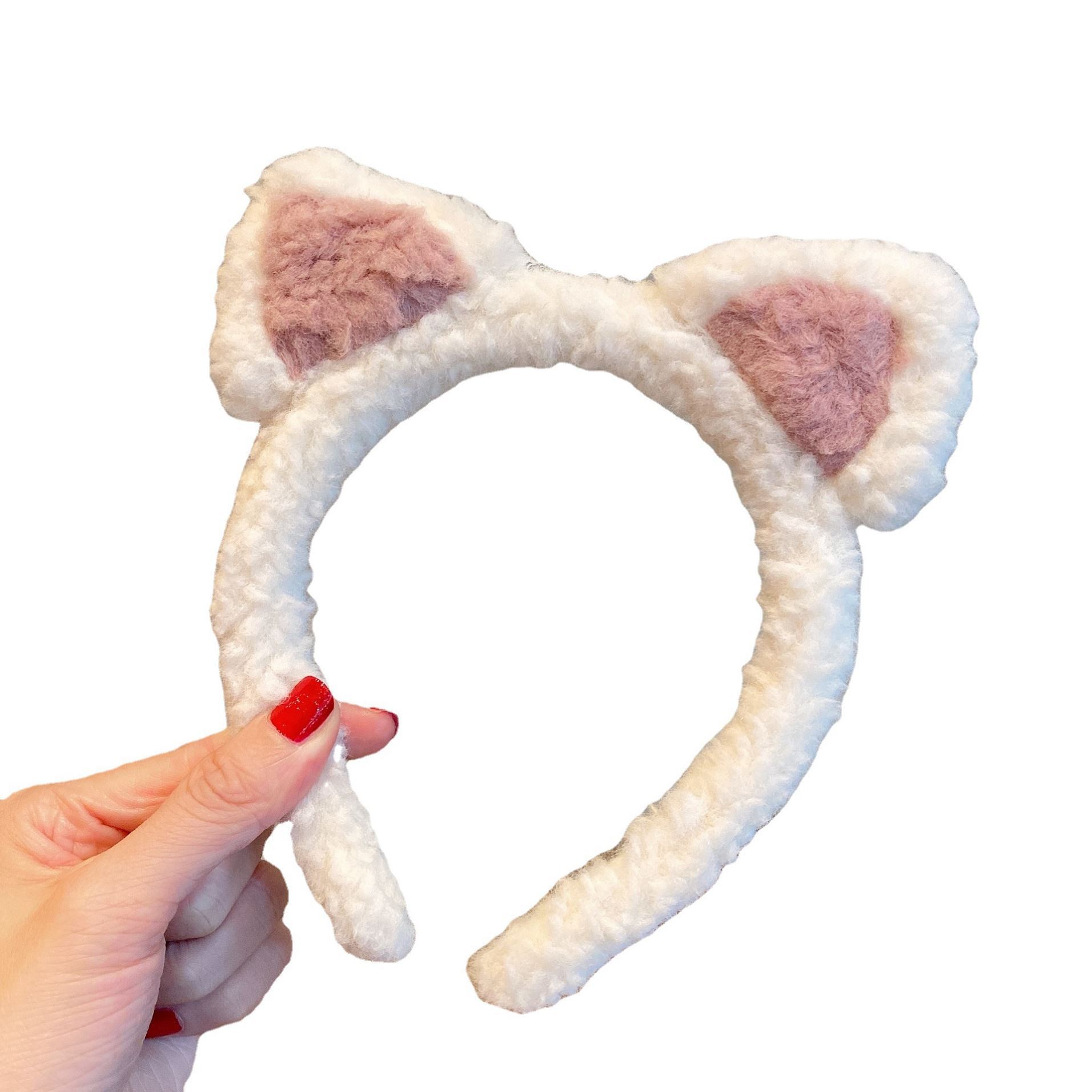 Cute Plush Bear Ear Headband ins Girl Heart Cartoon Headband Wash Face Hair Card Sell Meng Soft Sister Hair Accessories Headwear