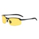 Black frame yellow polarized night vision goggles