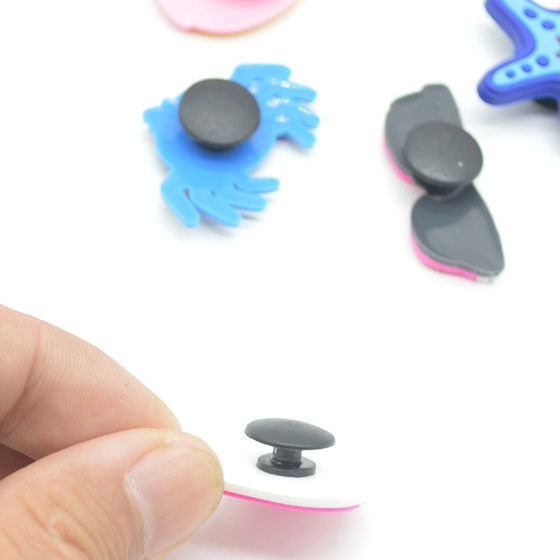 PVC Soft Rubber Shoe Buckle Cave Shoe Buckle Transparent Buckle Shoe Flower Bottom Buckle Garden Shoe Buckle I-Buckle Shoe Flower Base