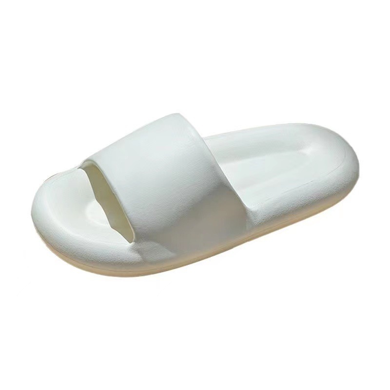Slip-on slippers for women Summer home non-slip bathroom Bath couple thick bottom home men's slippers for summer outdoor wear