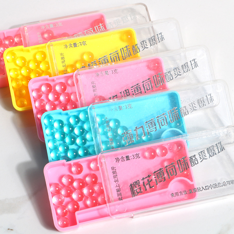 Refreshing mouth online celebrity kiss candy burst beads mint candy rose fragrance candy send goddess cool breath candy
