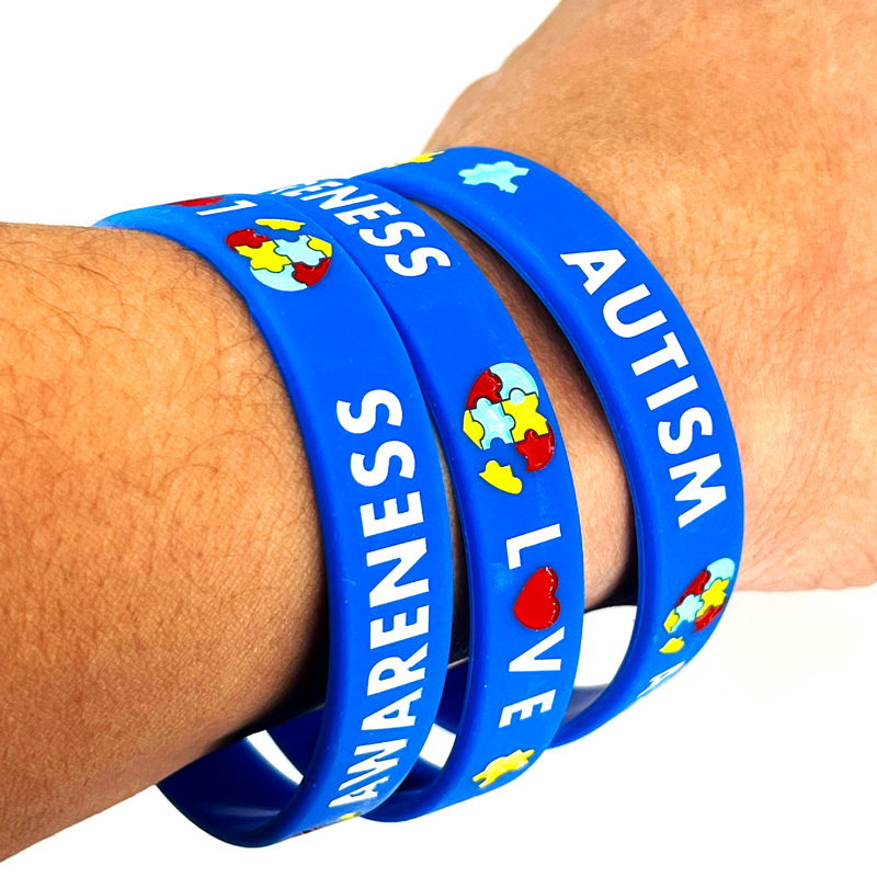 Autism Autism Consciousness Rubber Wrist Band Color Puzzle Inspirational Public Care Autism Silicone Bracelet