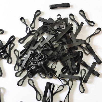 17*7 Black Silicone Ring 10MM Wide 5MM 10MM Silicone Rubber Band Black Silicone Rubber Band for Data Cable