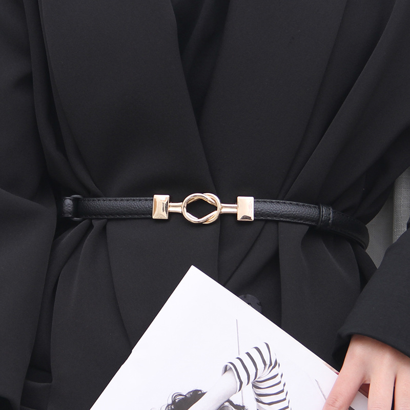 Buckle Belt Women's Decorative Skirt Simple All-match Women's Belt Women's Korean-style Suit Sweater with Shirt Decoration