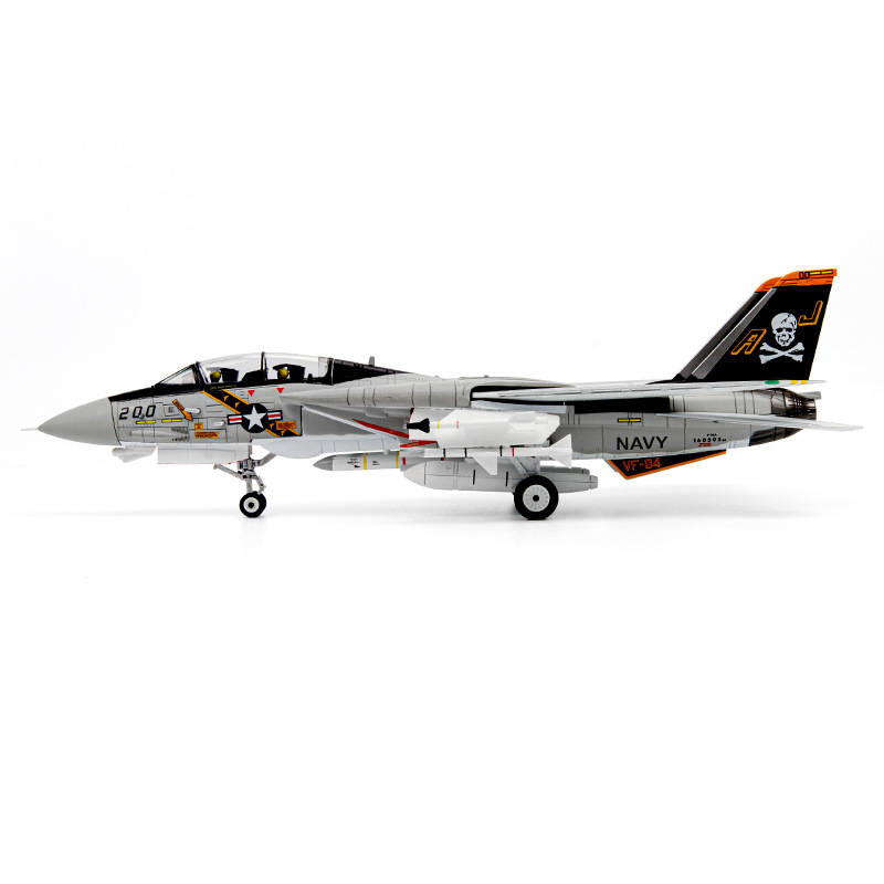 1:72 Terbo F14 Tomcat alloy aircraft model F-14A fighter VF-84 Squadron military assembly
