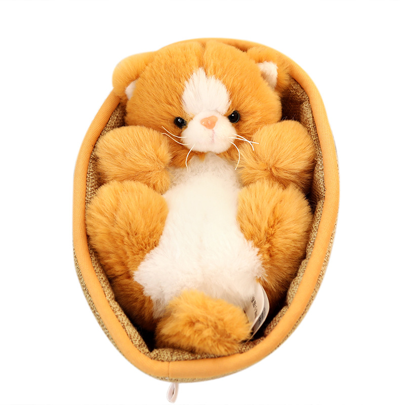 Mengke kitten doll plush toy wholesale cat doll press doll cross-border hot selling creative birthday gift