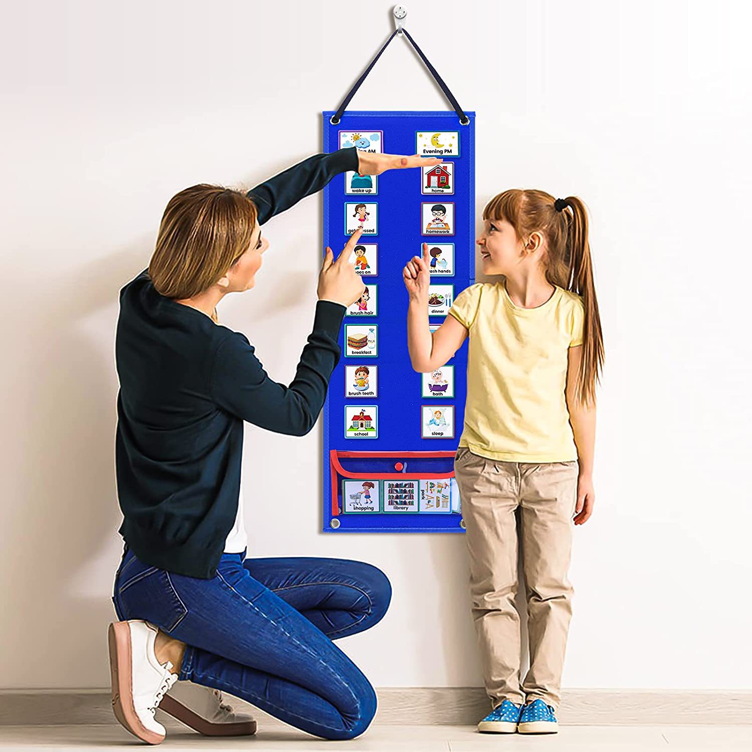 Children Visual Schedule Daily Work Schedule Kids Visual Schedule Calendar