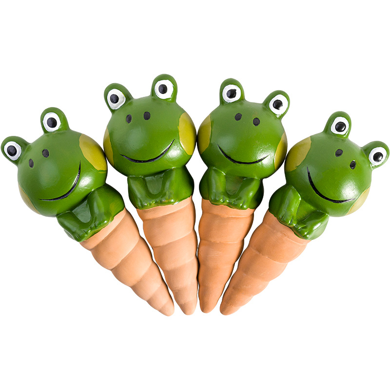 Increasing Red Ceramic Big Head Frog Sedizer Flower Watering Device Lazy Drip Irrigation Device Drip Water Device Cross-border Special Supply
