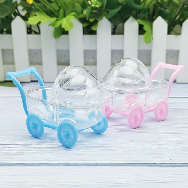 Cross-border e-commerce hot supply personalized creative candy box storage box simulation mini baby cradle cart