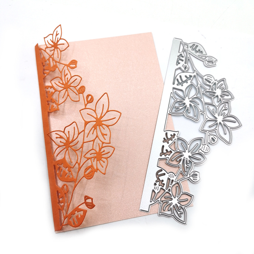 scrapbooking DIY切割 碳钢 压花刀模模板贺卡信封花边角花剪贴板