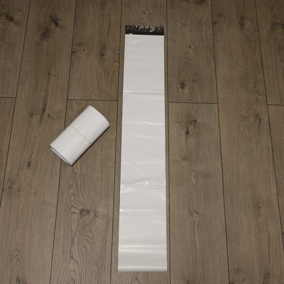 Width 20-25cm black and white film long Express bag mail order bag white logistics bag packaging long strip 100 per pack