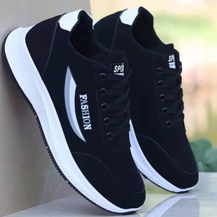 A generation of new Korean men's casual sports shoes soft bottom light fly woven running student shoes comfortable men's shoes