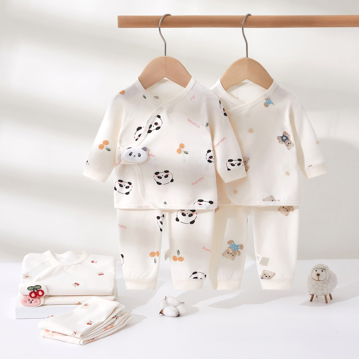 Newborn Baby Clothes Spring and Autumn Pure Cotton Underwear Split suit Autumn and Winter Newborn Baby Close-fitting Inner Wear Autumn Clothes