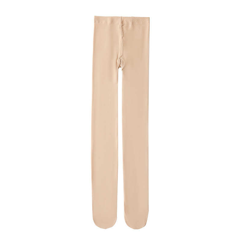 Spring and Autumn Penetrating Meat Nine-point Pantyhose Velvet Long Barrel Summer Thin Women's Black Silk Stockings Nine-point Pants Without Feet