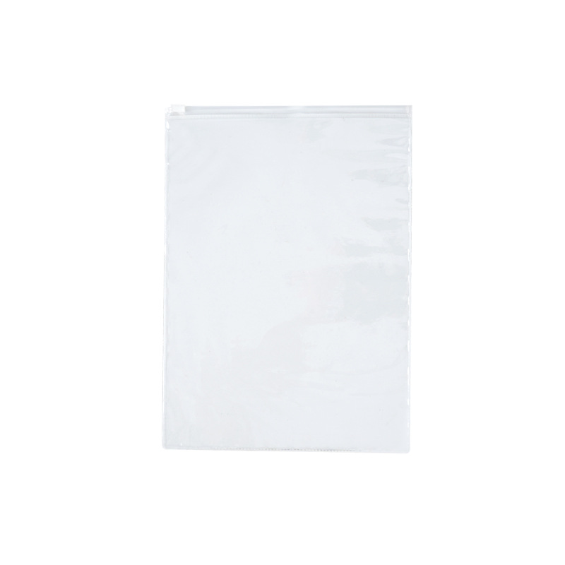 in stock pvc zipper bag self-sealing bag plastic packaging bag transparent soft bag factory pinch seal bag horizontal version bag
