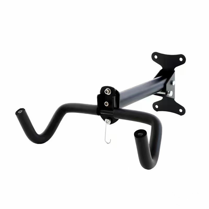 Mountain bike hook wall fixed double hook indoor telescopic hanging bicycle frame bicycle parking rack