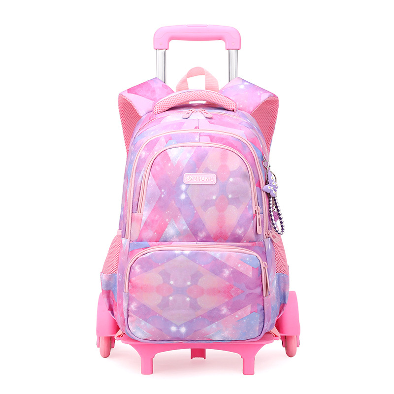Natural Fish New Trolley Schoolbag Three-piece Set Primary School Students' Men's and Women's Large Capacity Fashionable Backpack Explosions on behalf of Hair