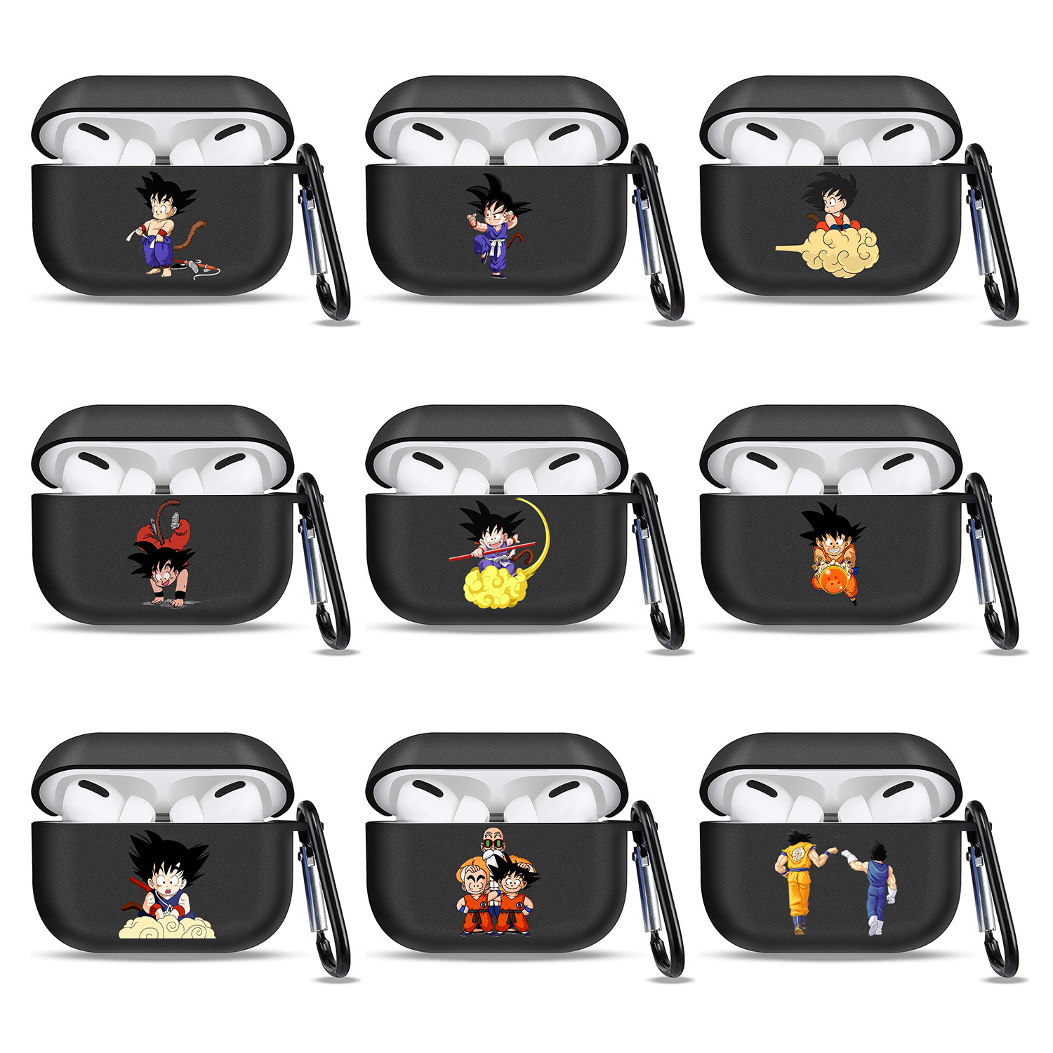 卡通可愛孫悟空適用AirPods Pro2保護套日系動漫2/3代藍牙耳機殼