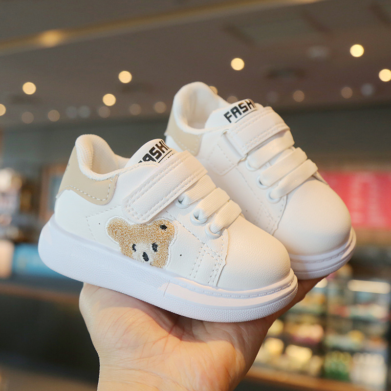 Spring and Autumn Children's sneaker white shoes boys and girls casual shoes waterproof baby shoes 1-6 years old running shoes