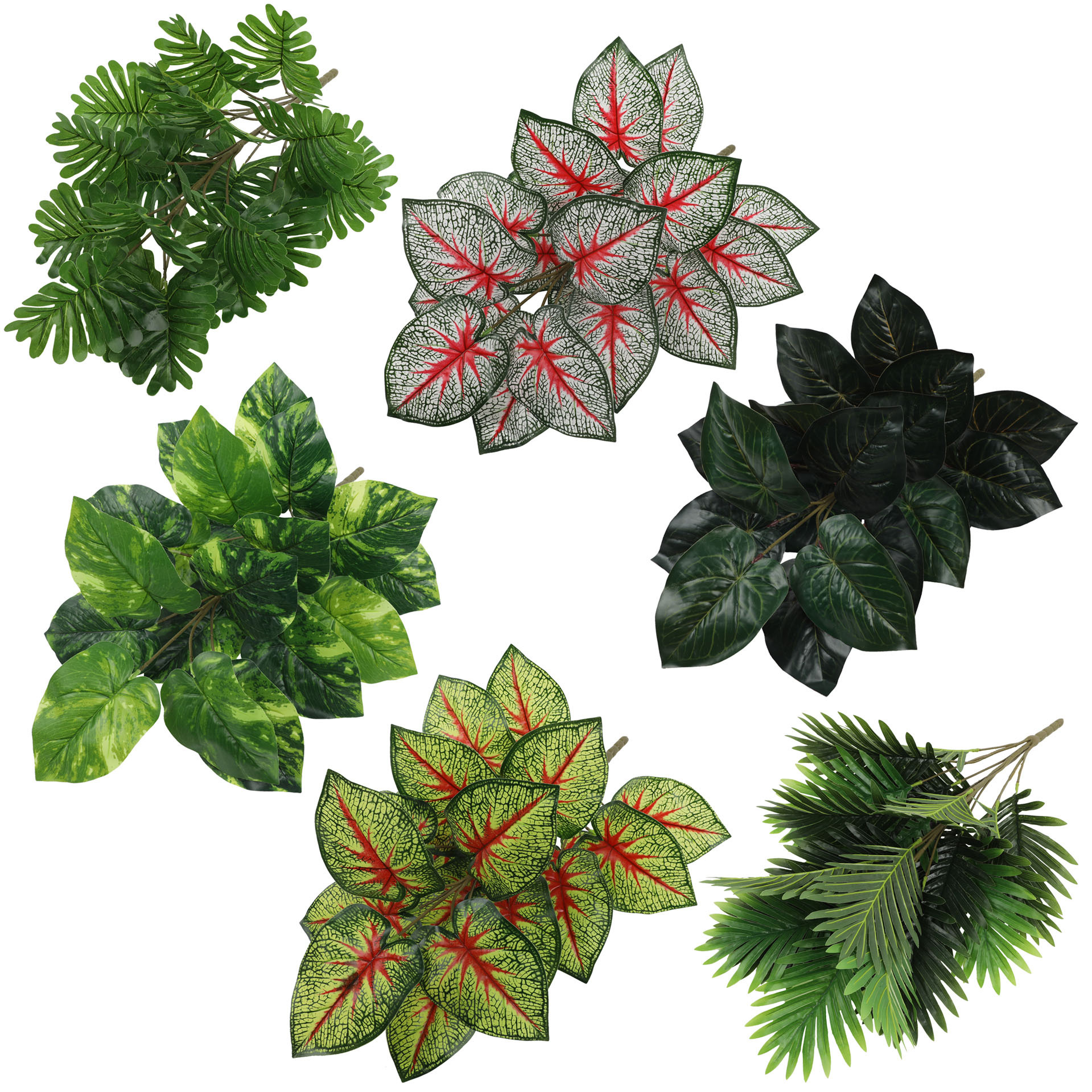 Simulation of turtle leaf potted cross-border green plants loose anemone iron leaves home decoration outdoor green plant ornaments wholesale