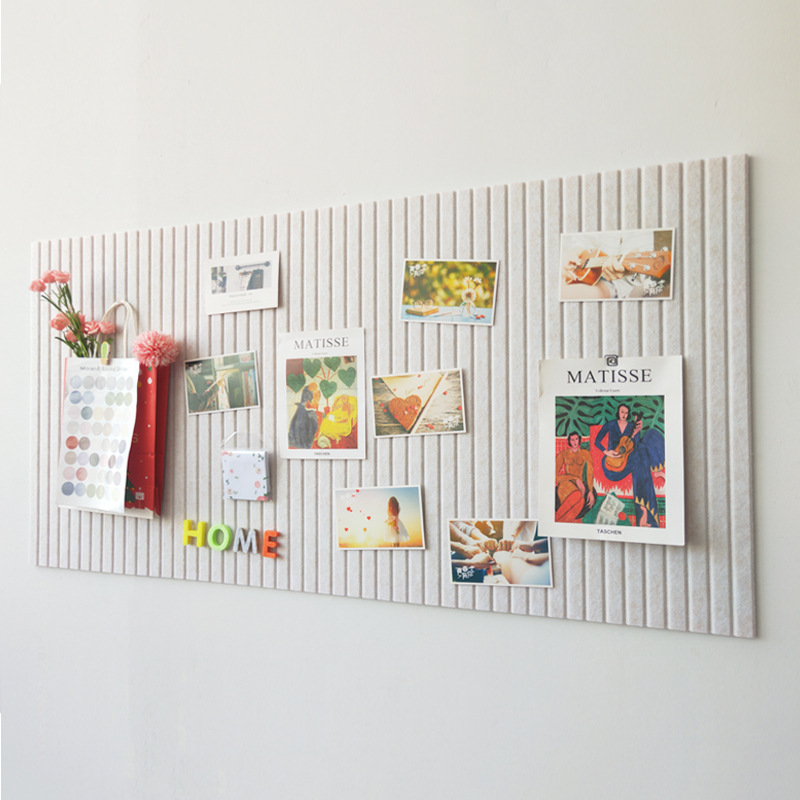 Punch-free Self-adhesive Adhesive Backed Felt Wall Stickers Kindergarten Works Display Board Message Photo Wall Background Wall Decorative Board