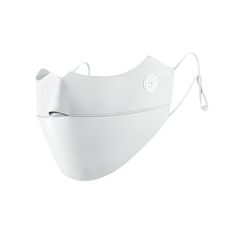 Summer Ice Silk Mask Women's Outdoor Riding Sunshade Adjustable Hanging Ear UV Protection Gradient Blush Sunscreen Mask