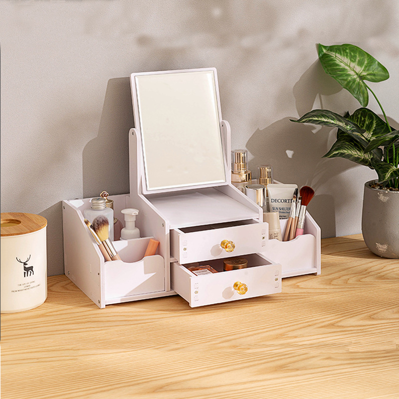 Cross-border Cosmetics Storage Box Advanced Desktop Household Large Capacity Skin Care Storage Rack Drawer-type Storage Rack