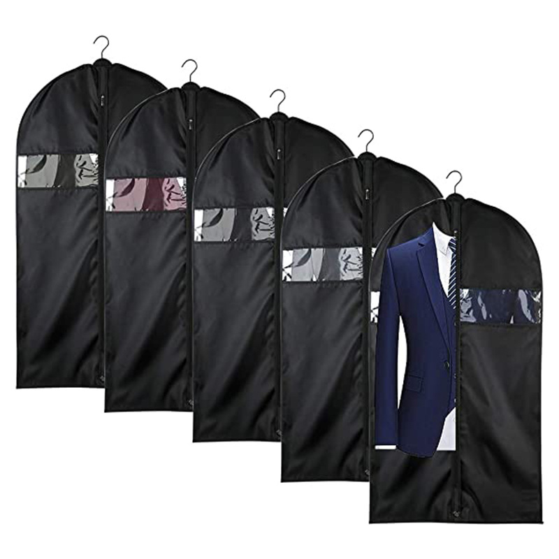 Amazon Hot Selling Black Oxford Cloth Clothes Dust Bag Waterproof Anti-bacteria Clothing Cover Multi-purpose Thickened Suit Case