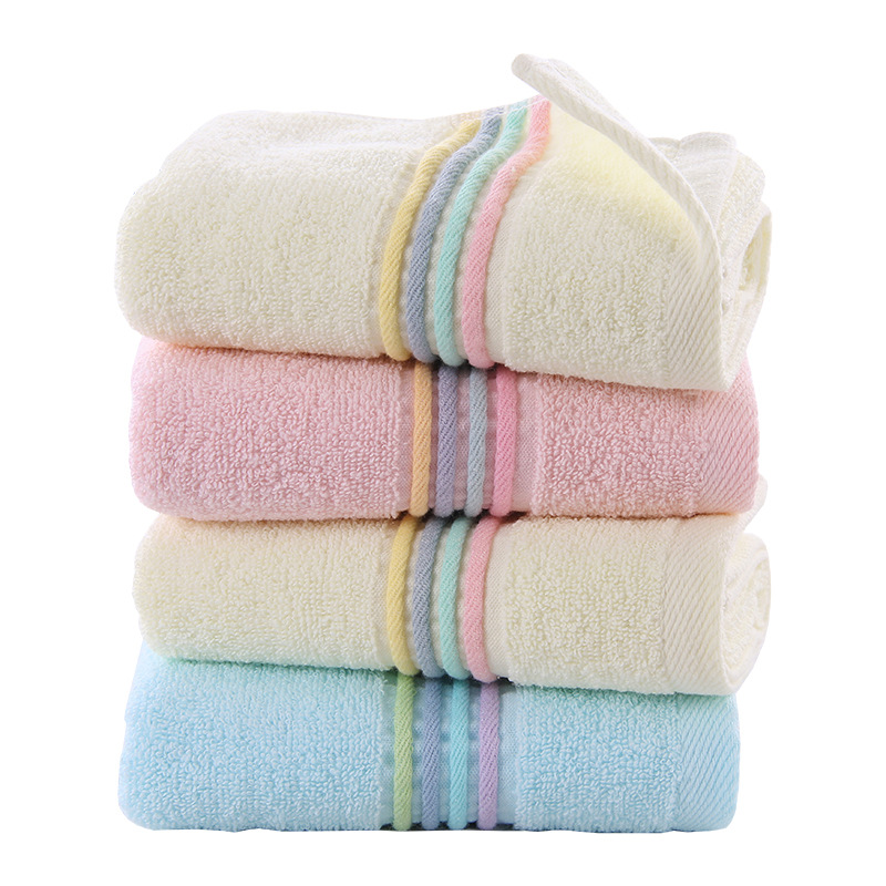 Towel Wholesale Cotton Household Thickened Absorbent Face Wash Cotton Adult Face Towel Polyester Cotton Gaoyang Factory Gift Stall