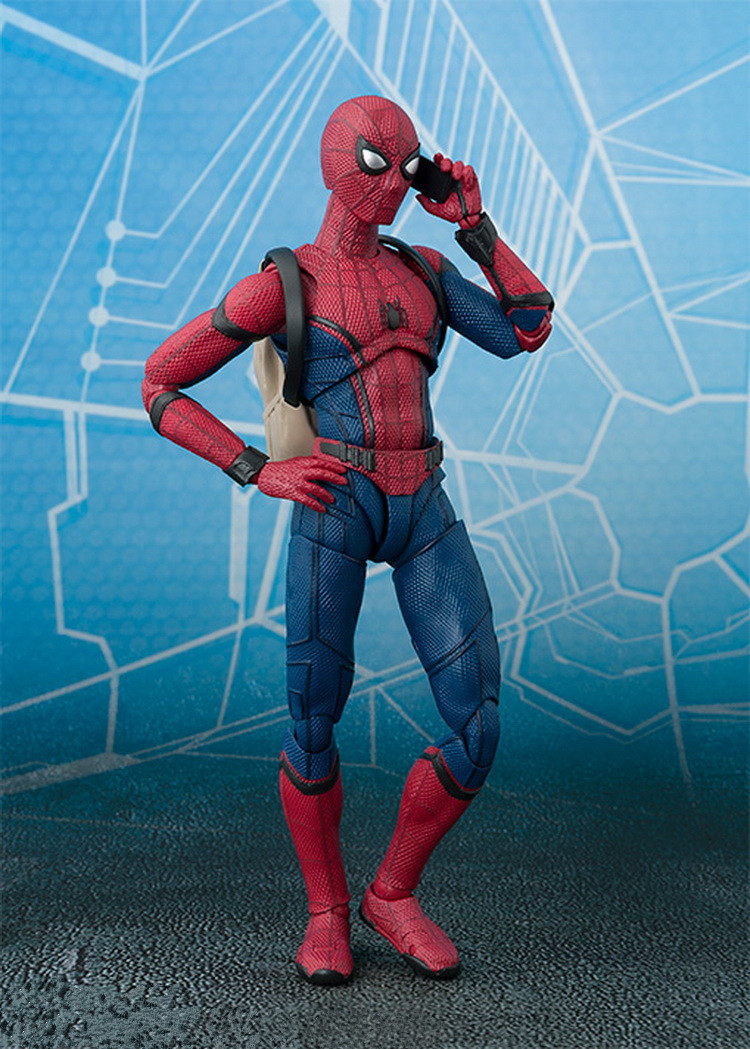 SHF Spider-Man Bug Back to School Season Backpack Bag Marvel Spider-Man Movable Toy Model Boxed