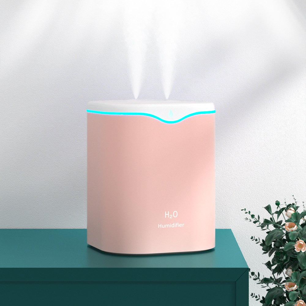 New 2 L USB single and double spray humidifier home car large capacity aromatherapy sprayer portable purifier