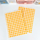 Orange plaid paper bag 20*14cm; No stickers