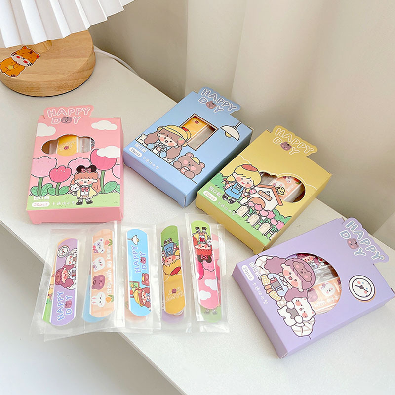 Vit Day Band-Aid Cartoon Girl Cute High Color Value Hemostatic Band-Aid Cute Internet Celebrated Waterproof Breathable