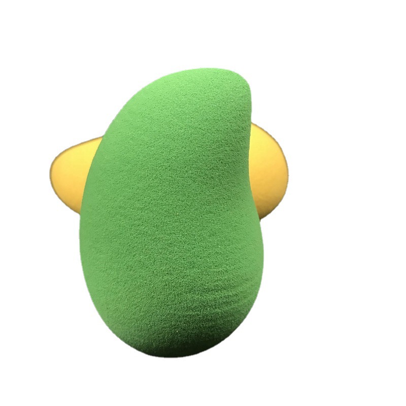 Non-latex mango powder puff dry and wet dual-use beauty makeup eggs in water become larger shaped fruit makeup eggs spot wholesale