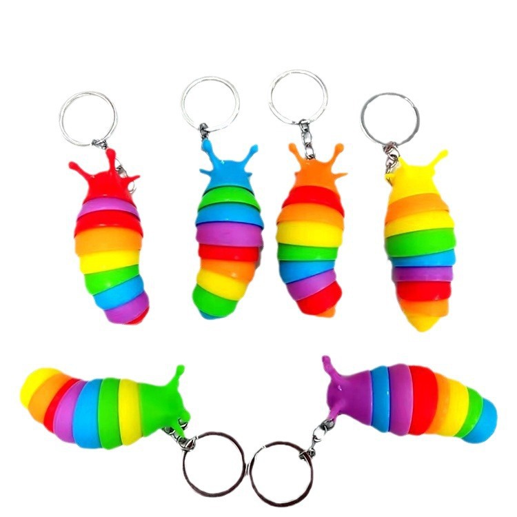 Cross-border Internet Red Explosions Caterpillar Nasal Trichomonas Decompression Toys Educational Trick Venting Small Toys for Children Wholesale