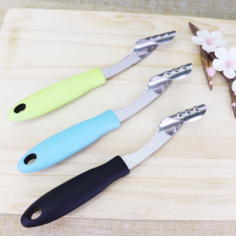 Stainless steel pepper extraction chili pepper peeling device multifunctional cutting tools digging seed device Factory Direct