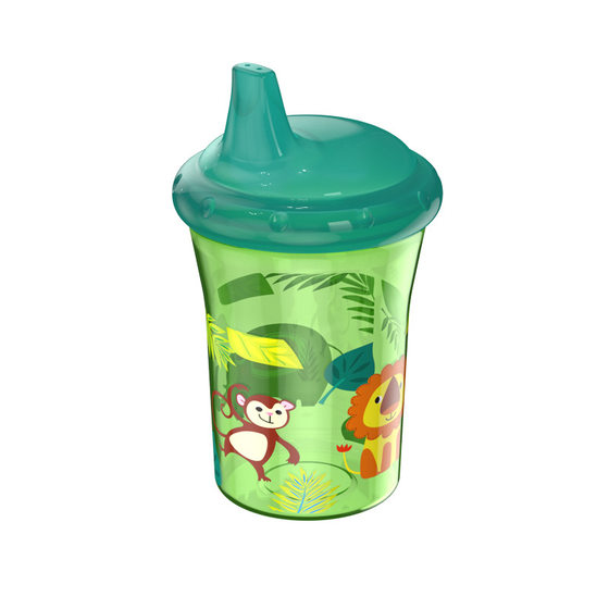 Factory wholesale 260ml four-color animal printing baby drink cup baby duckbill cup foreign trade children's water cup