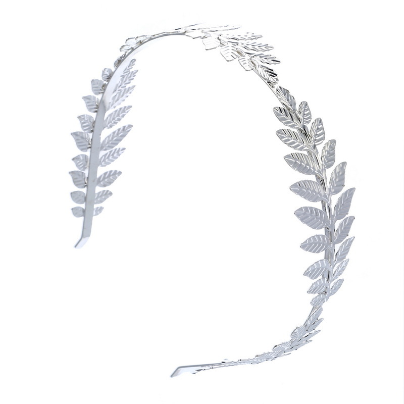 Kajiatong European and American Leaf Headband Hair Accessories Baroque Bridal Crown Headband Wedding Accessories Christmas Gift
