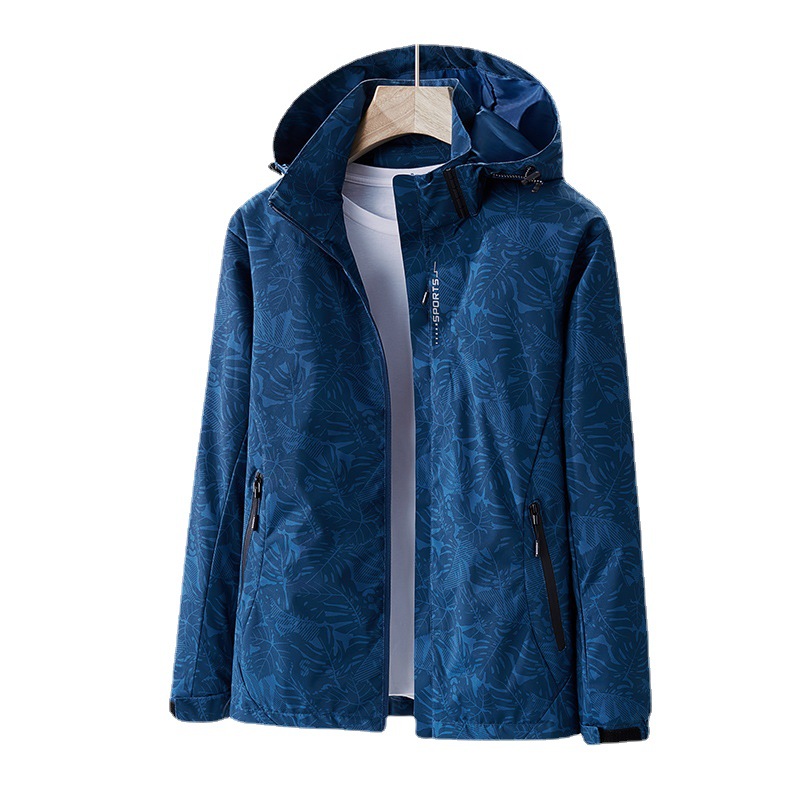 Tiktok popular spring and autumn single-layer jacket women's outdoor mountaineering clothing windproof waterproof sports jacket men's plus size jacket