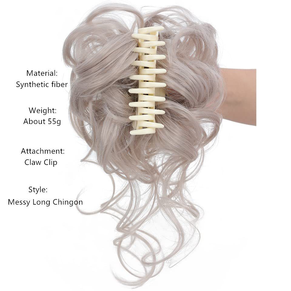 Foreign trade wig ring fashion hair package ball head coil hair artifact fluffy and messy long beard braid wig grab clip hair ring