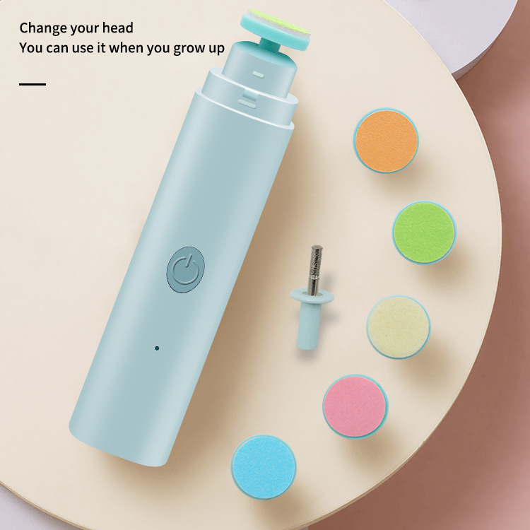 Export to Japan anti-scratch multifunctional baby electric nail grinder children's nail clippers EU certification cross-border direct sales